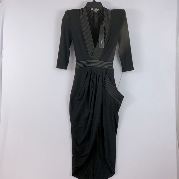 REVOLVE Zhivago Eye of Horus Midi Dress in Black Size US 2 - Picture 4 of 7